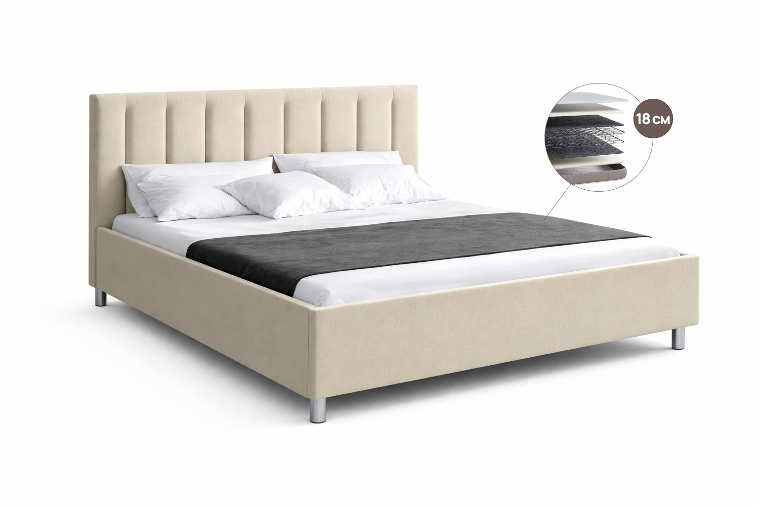 Кровати с матрасом